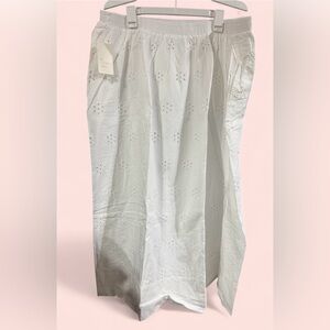 a new day White Eyelet Skirt